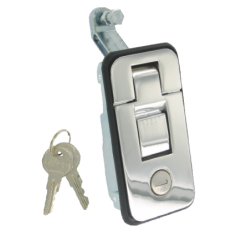 Recessed Lever Lock Chrome Large