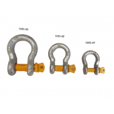Yellow Pin Rated Bow Shackle 10mm