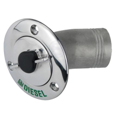 30° Diesel Filler, Lockable, 50mm, SS