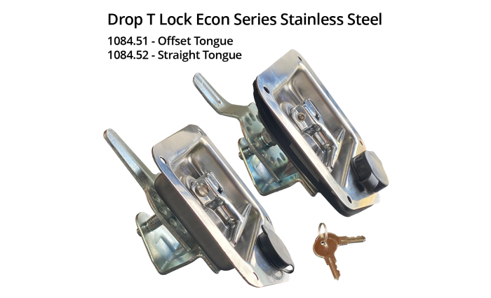Drop "T" Lock Econ Series Stainless Steel