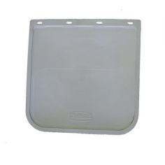 465 x 460mm Drop White Mudflap