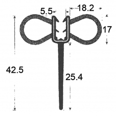 Double Bulb One Flap Seal