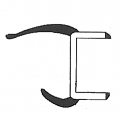 Durometer Black / Grey 30mm x 3 mtr