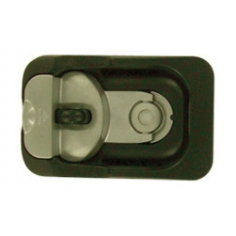 Flush Lock Black Coated Steel