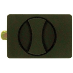 Flush Lock Black Plastic
