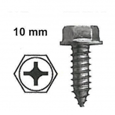 Hex Cross Bolt Black
