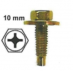 Hex Cross Bolt with Washer Gold