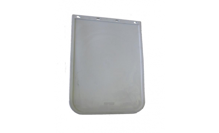 450 x 605mm Drop White Mudflap