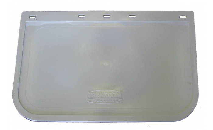 455 x 310mm Drop White Mudflap